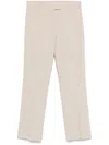 S Max Mara Cotton And Viscose Trousers Fatina In Nude
