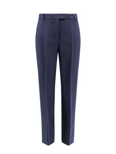 's Max Mara Fatina Viscose And Cotton Trouser In Blue
