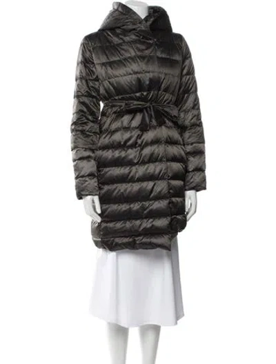 Pre-owned S Max Mara Faux Fur Coat In Black