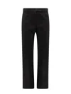 S Max Mara Felice "vissuto" Stretch Cotton Trousers In Black
