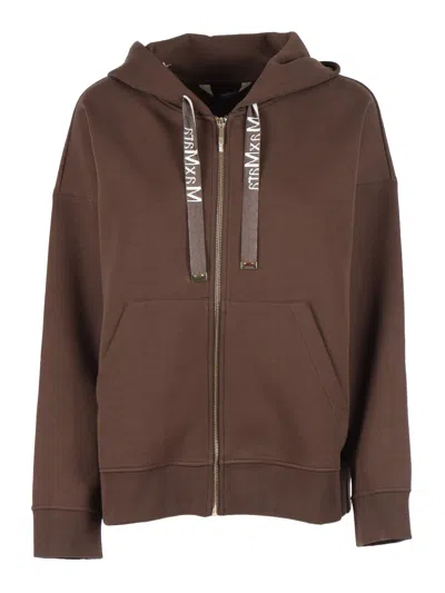 S Max Mara Felpa Jour In Brown