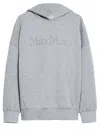 S Max Mara Hooded Knitwear With Front Pouch Pocket In Grey