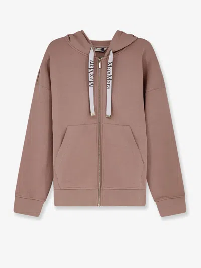 S Max Mara Felpa Smmjour In Jersey Tecnico In Pink