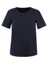 'S MAX MARA S MAX MARA FIANCO SCUBA JERSEY T SHIRT WITH LOGO