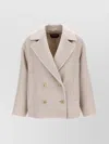 S Max Mara 'filovia' Coat Double-breasted Back Seam Detail