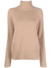 's Max Mara Fine-knit High-neck Sweatshirt In Brown