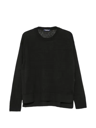 S Max Mara Fine-knit Sweater In Black