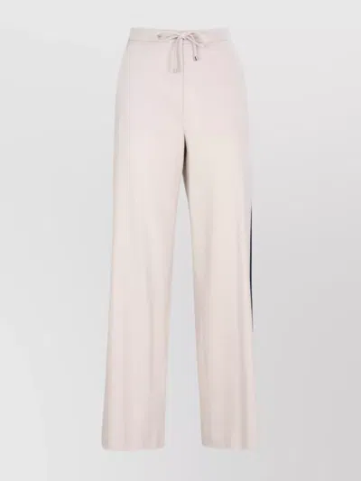 S MAX MARA FLANNEL TROUSERS SIDE BANDS