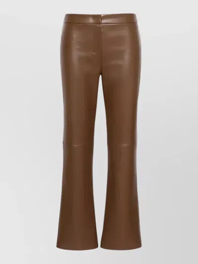 S Max Mara Flared Pants Belt Loops Back Pockets