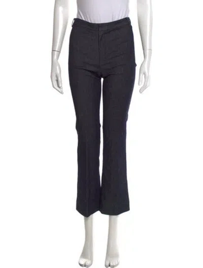 Pre-owned 's Max Mara Flared Pants In Blue