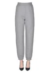 's Max Mara Fleece Jogging Trousers In Gray