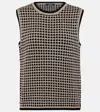 'S MAX MARA FLERES PATTERNED COTTON SWEATER VEST