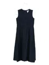 S Max Mara Floral-embroidered Sleeveless Midi Dress In Black