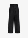 's Max Mara Floria Wool Blend Flannel Straight Pants In Black