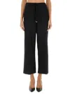 's Max Mara Floria Wool Blend Flannel Straight Pants In Black