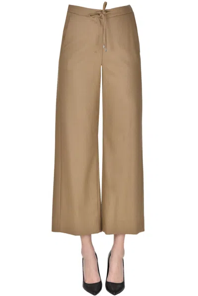 's Max Mara Floria Wool Trousers In Camel