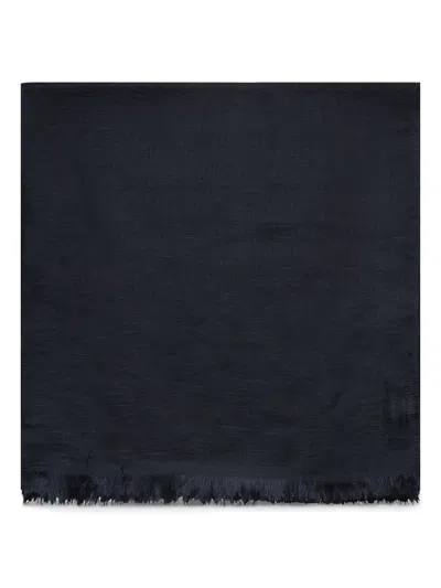 's Max Mara Frayed-edge Scarf In Blue