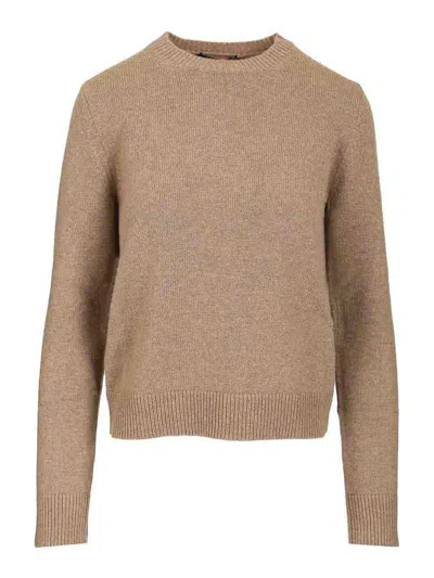 S Max Mara Fresia Sweater In Wool And Cashmere In Neutral
