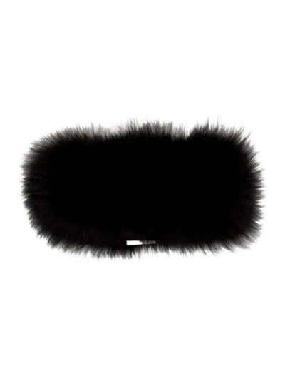 Pre-owned 's Max Mara Fur Cuff In Black