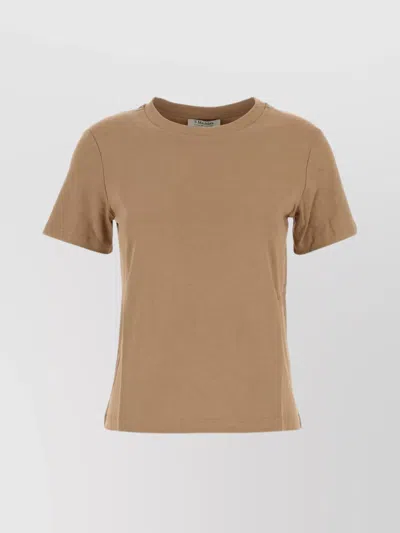 's Max Mara Gemma T-shirt In Cotton Biscuit In Brown