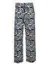 'S MAX MARA GEOMETRIC-PRINT TROUSERS