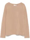 S Max Mara Maglione Georg In Lana E Cachemire In Neutrals