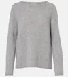 S Max Mara Georg Wool And Cashmere-blend Sweater In Grey