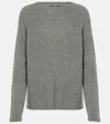 S Max Mara Georg Wool And Cashmere-blend Sweater In Grey