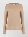 S Max Mara Womens Camel Georg Crewneck Relaxed Wool-blend Knitted Jumper