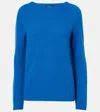 S Max Mara Georg Wool And Cashmere Sweater In Blue