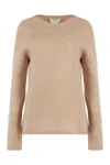S Max Mara Womens Camel Georg Crewneck Relaxed Wool-blend Knitted Jumper In Camel