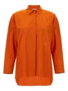 S Max Mara Gerona Popeline Cotton Shirt By Max Mara In Orange