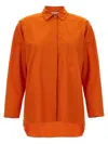 S Max Mara Gerona Popeline Cotton Shirt By Max Mara In Orange
