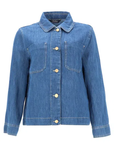 S Max Mara Giacca Galante In Chambray In Multi