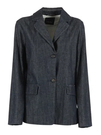 S Max Mara Giacca Leone In Blue