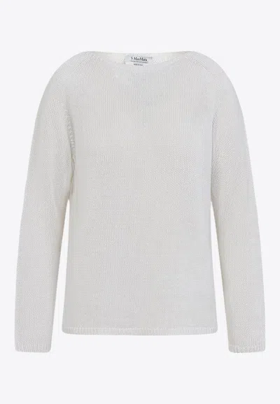 's Max Mara Giolino Linen Sweater In Beige