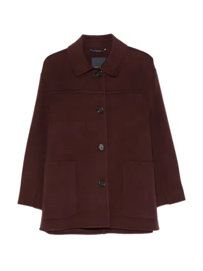 's Max Mara Giugno Coat In Burgundy