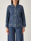 S Max Mara Giulietta Buttoned Denim Jacket In Blue
