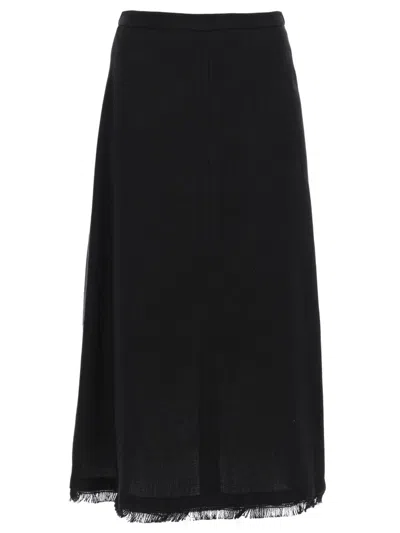 S Max Mara Gonna Fiocchi In Black