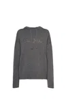 's Max Mara Gorizia Logo Knit Sweatshirt In Grey