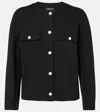 S Max Mara Gradara Scuba Jersey Jacket In Black