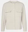 S Max Mara Gradara Cotton-blend Jacket In White
