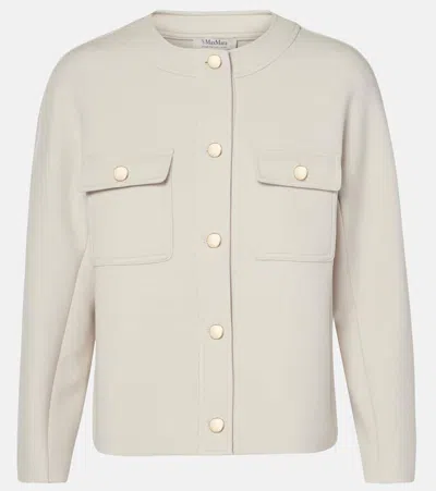 's Max Mara Gradara Cotton-blend Jacket In White