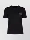 S Max Mara Graphic Print Crew Neck T-shirt With Chest Pocket