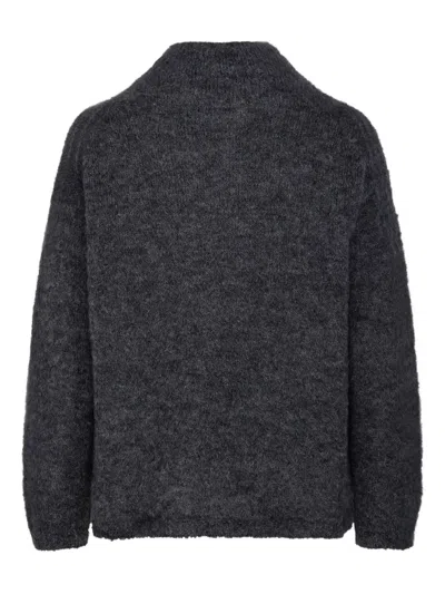 S Max Mara Riga Wool-blend Sweater In Gray