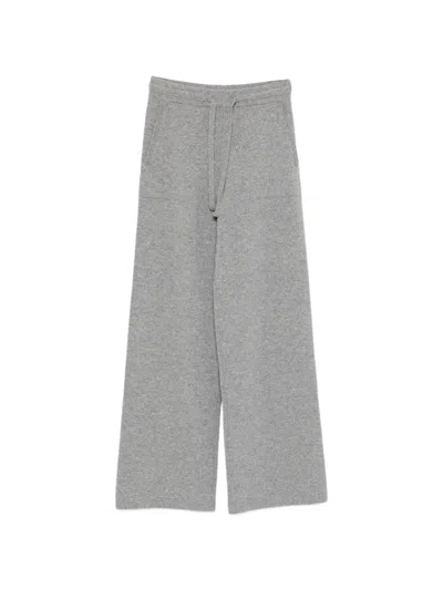 's Max Mara 피에트라 드로스트링 웨이스트 트랙팬츠 In Gray