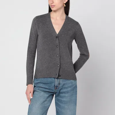 'S MAX MARA GREY WOOL CARDIGAN