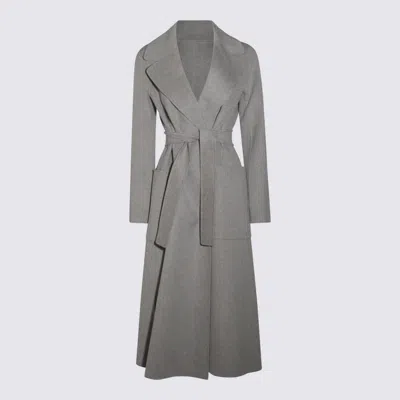 S Max Mara Grey Wool Coat