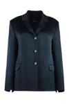 's Max Mara S Max Mara Guido Satin Blazer In Blue