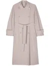 S Max Mara Hester Double-breasted Wool Coat In Neutrals